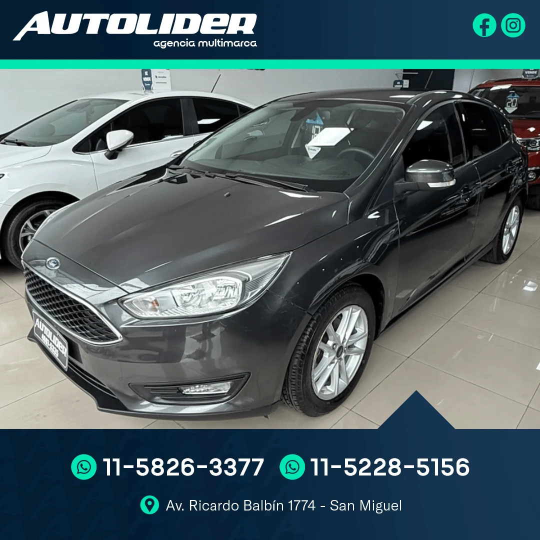Ford Focus 1.6 S 5P 2018 — foto 1 — Autolíder San Miguel