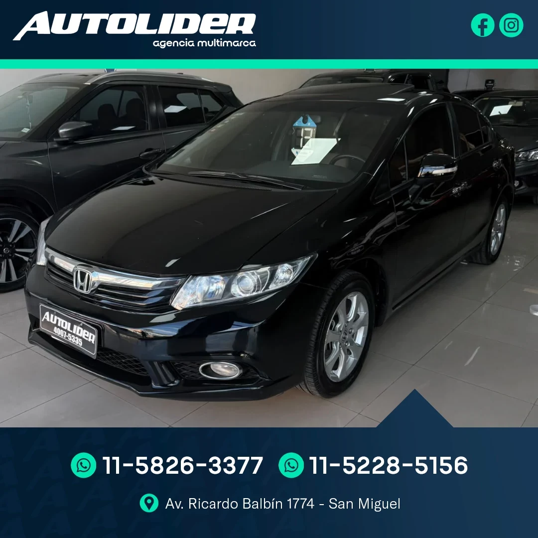 Honda CIVIC 1.8 EXS 2013 — foto 1 — Autolíder San Miguel
