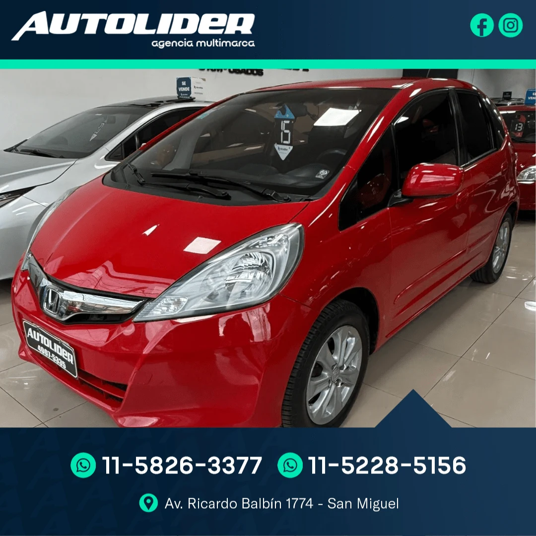 Honda Fit 1.4 LXL Mt 2015 — foto 1 — Autolíder San Miguel
