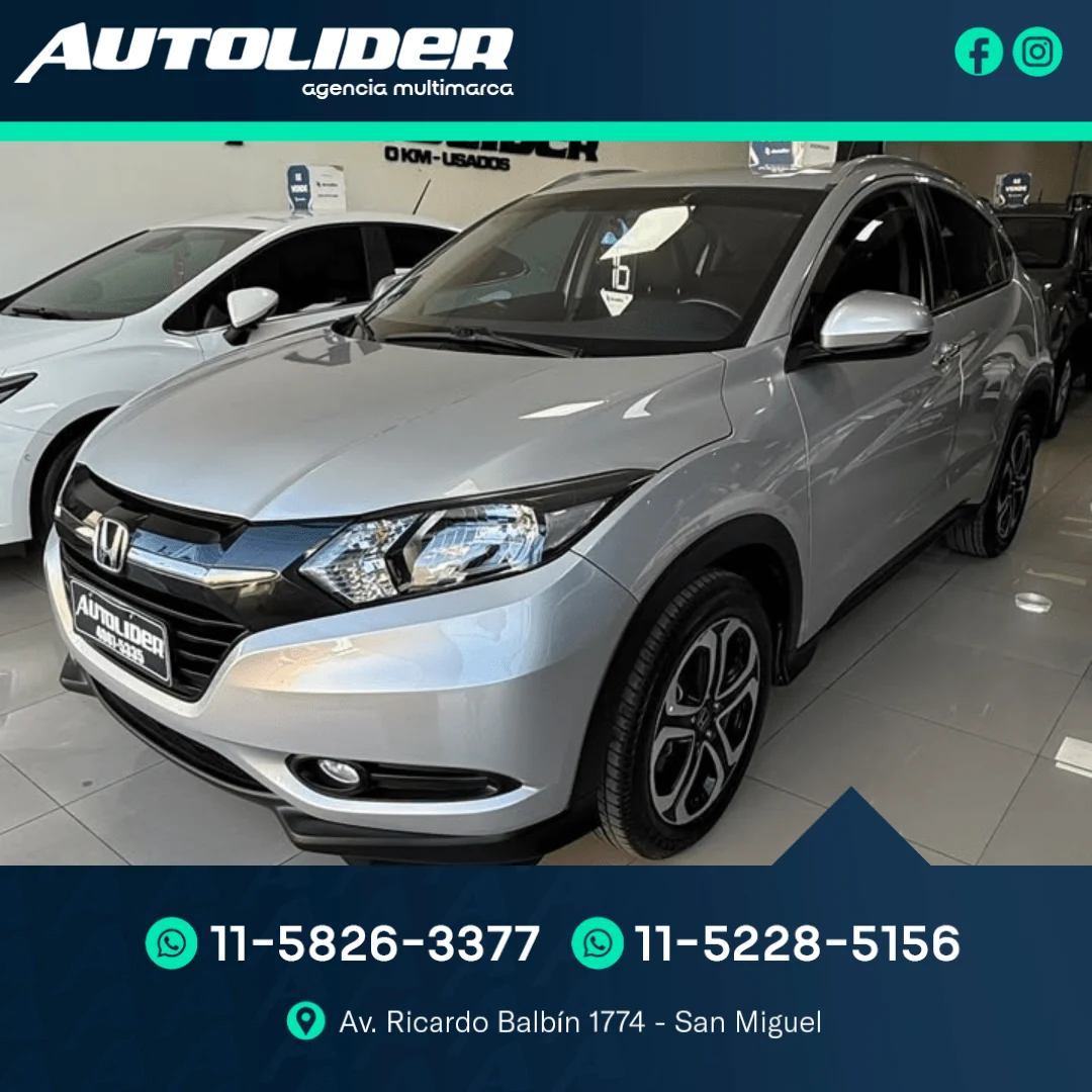 Honda HR-V 1.8 EXL CVT 2016 — foto 1 — Autolíder San Miguel