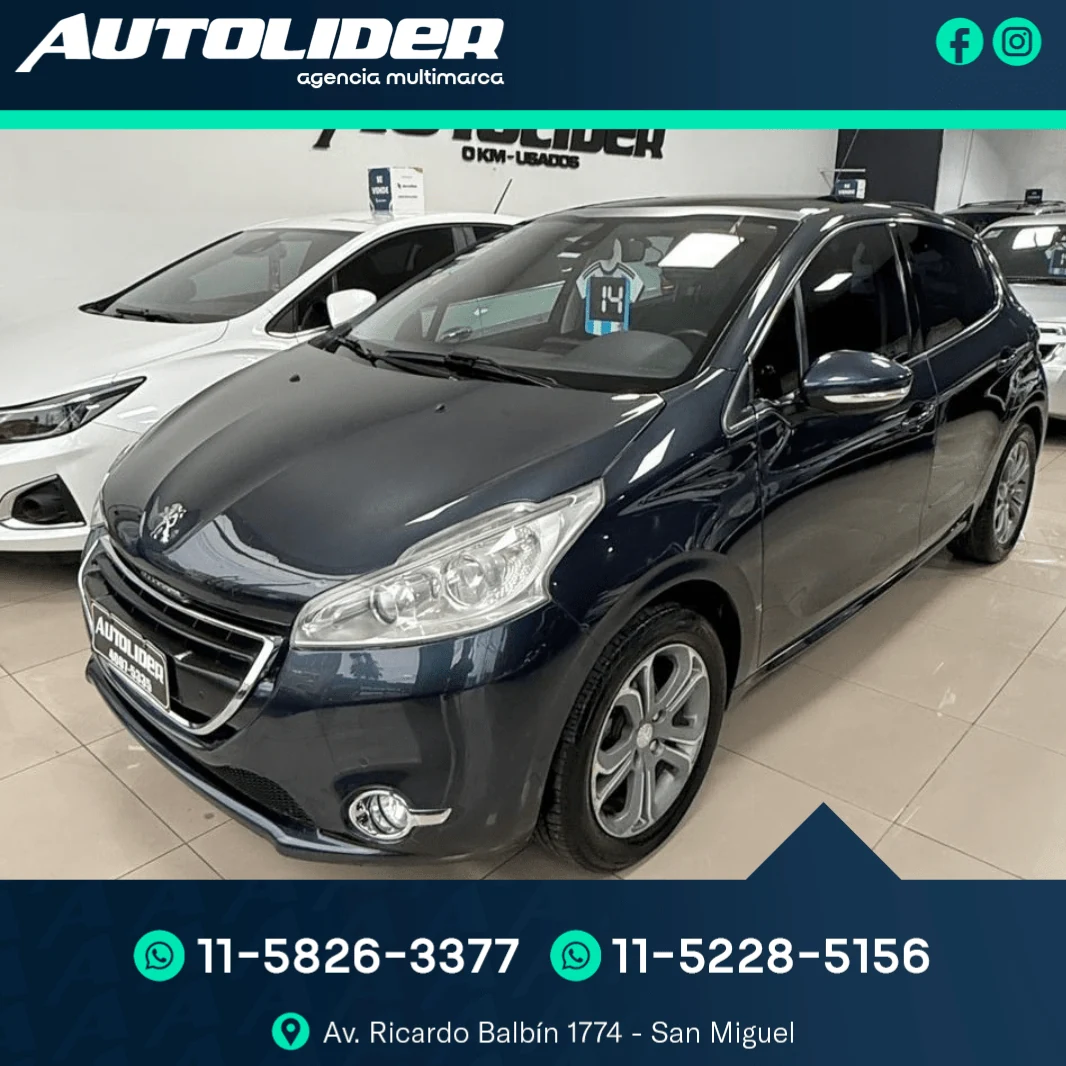 Peugeot 208 1.6 FELINE PACK CUIR 2014 — foto 1 — Autolíder San Miguel