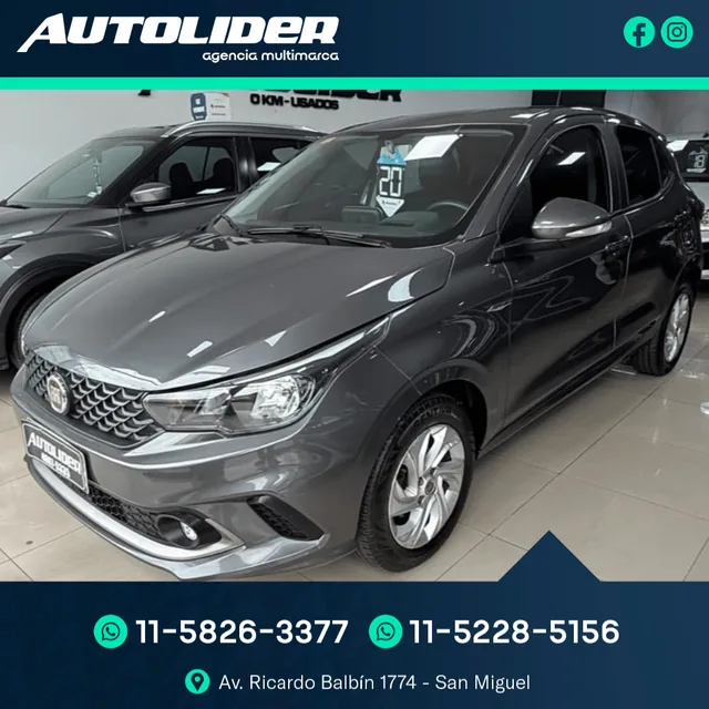 Fiat ARGO DRIVE 1.3 GSE PACK CONECTIVIDAD 2020 — Autolíder San Miguel