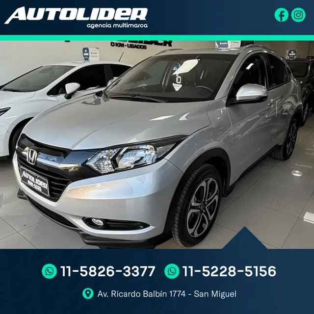 Honda HR-V 1.8 EXL CVT 2016 — Autolíder San Miguel