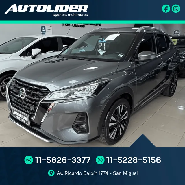 Nissan Kicks 1.6 Advance MT 2021 — Autolíder San Miguel
