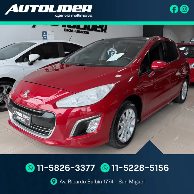 Peugeot 308 1.6 Allure Nav 2015 — Autolíder San Miguel
