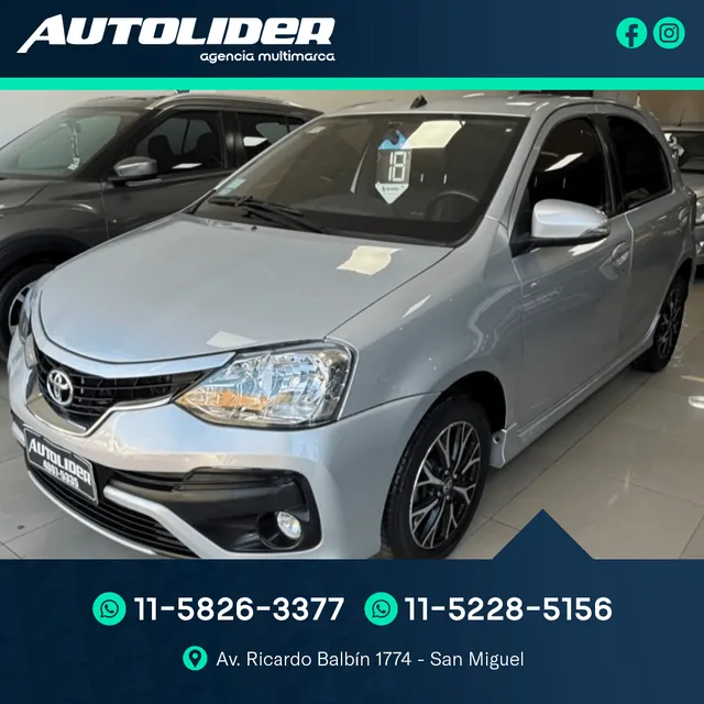 Toyota ETIOS PLATINUM 1.5 AT 2018 — Autolíder San Miguel