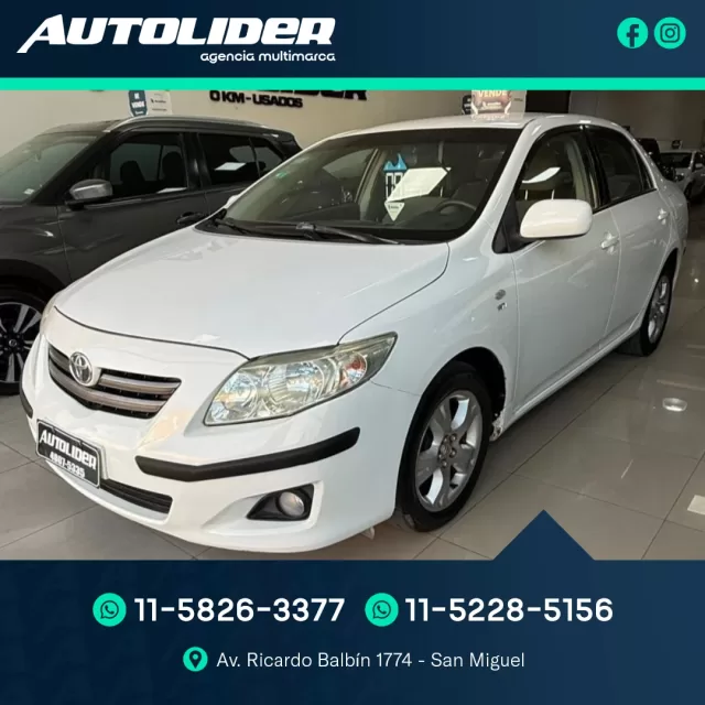Toyota Corolla 1.8 Xei Mt 2009 — Autolíder San Miguel