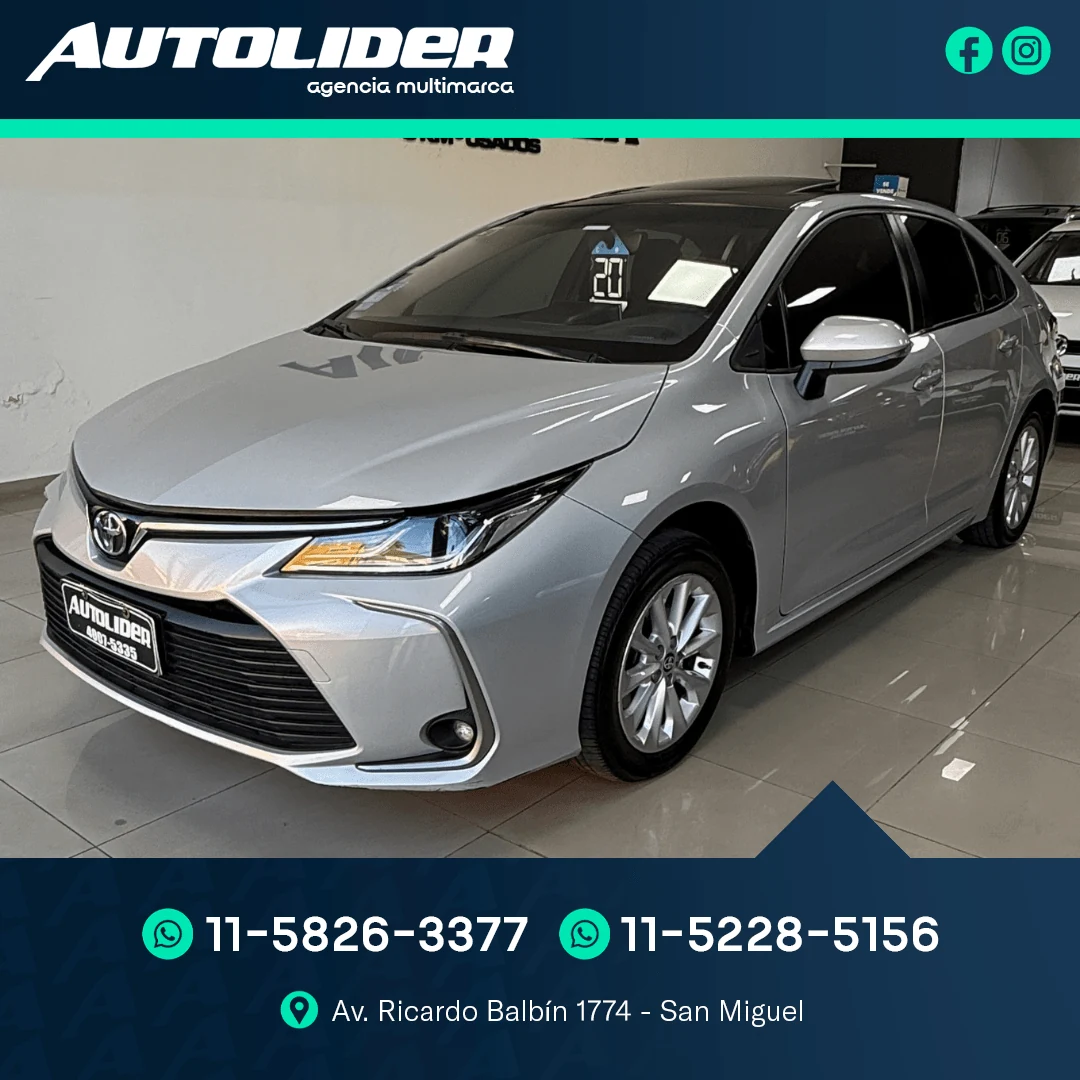 Toyota Corolla 2.0 XEi CVT 2020 — foto 1 — Autolíder San Miguel
