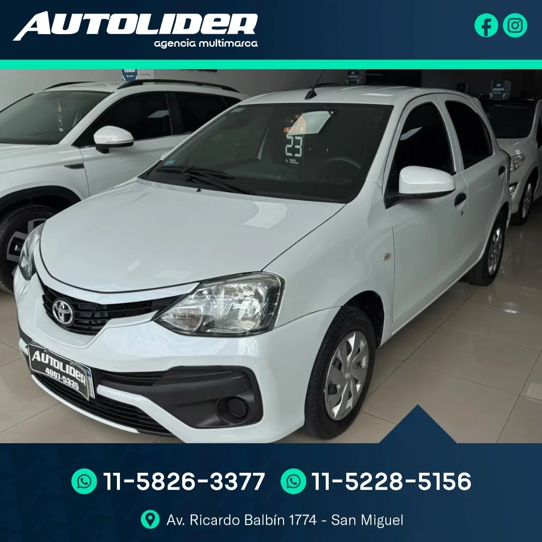 Toyota ETIOS 1.5 X 5P 2023 — foto 1 — Autolíder San Miguel