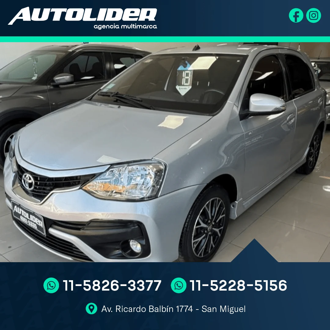 Toyota ETIOS PLATINUM 1.5 AT 2018 — foto 1 — Autolíder San Miguel