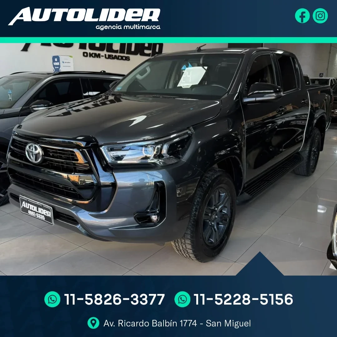 Toyota HILUX 2.8 TDI 4X2 AT6 2024 — foto 5 — Autolíder San Miguel