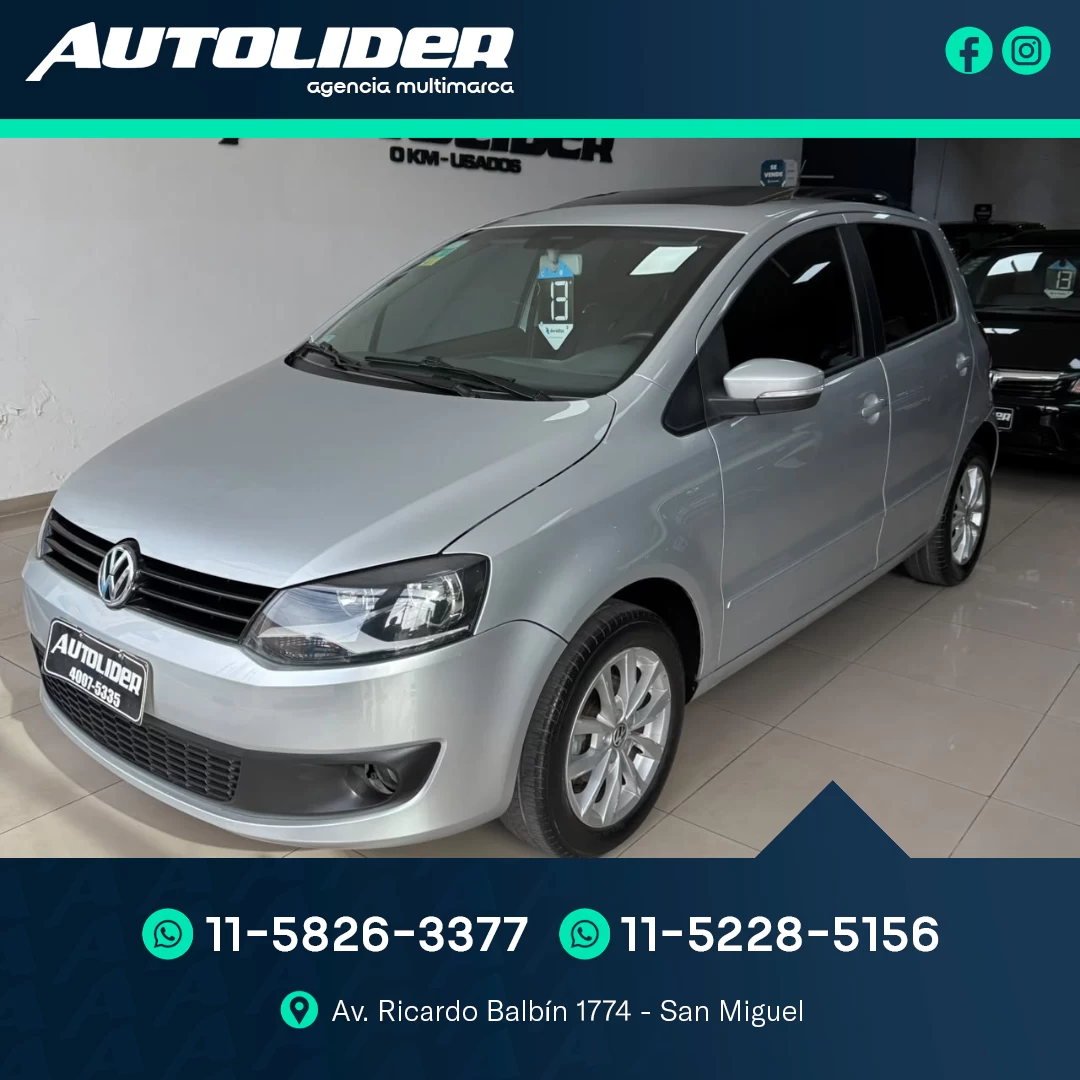 Volkswagen Fox 1.6 I Motion 5p Highline 2013 — foto 1 — Autolíder San Miguel