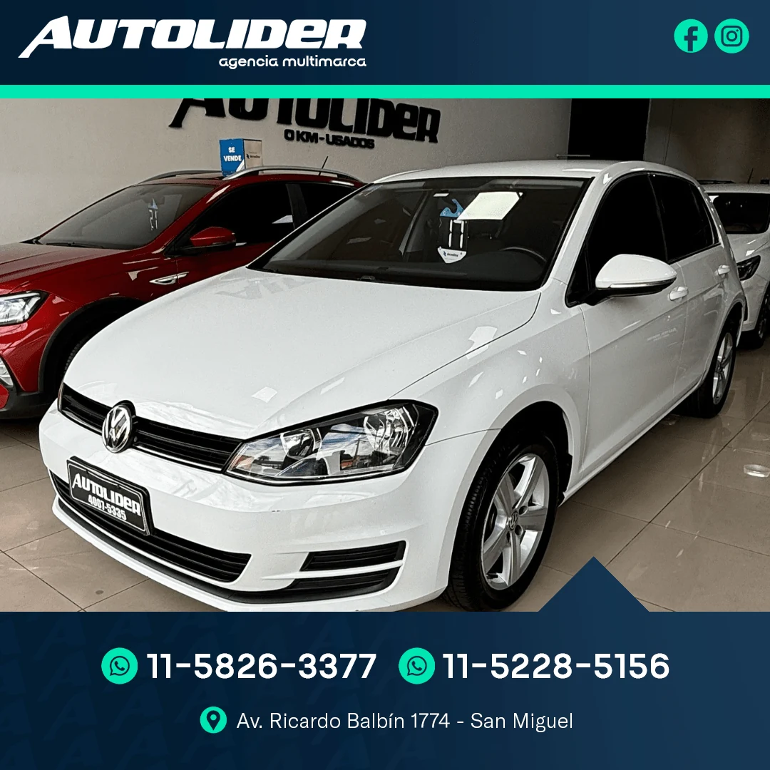 Volkswagen Golf 1.6 2017 — foto 1 — Autolíder San Miguel